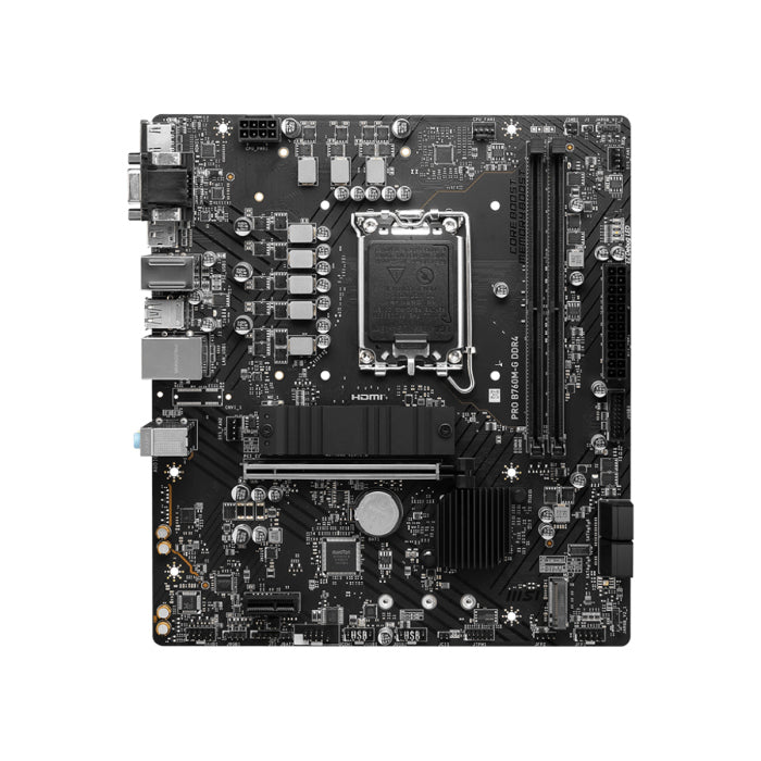 MSI Intel PRO B760M-G mATX, LGA1700, DDR4 Motherboard