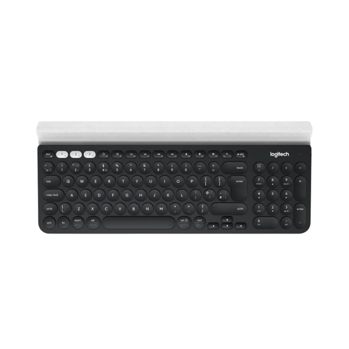 Logitech K780 Multi-Device Wireless Keyboard For Windows Mac Chrome OS Android iOS - Dark Grey/White