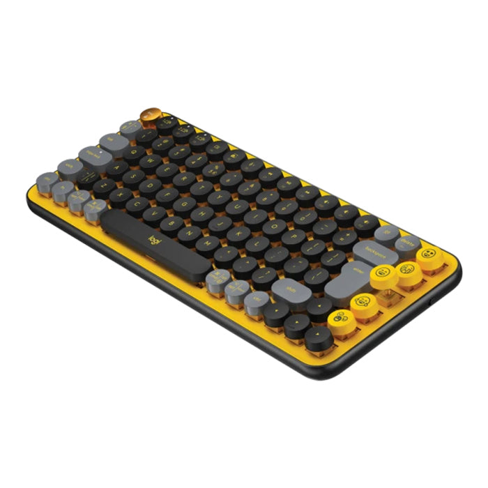 Logitech Pop Keys Wireless Mechanical Keyboard - Yellow/Black
