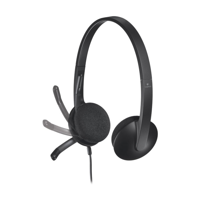 Logitech H340 USB Computer Headset - Black