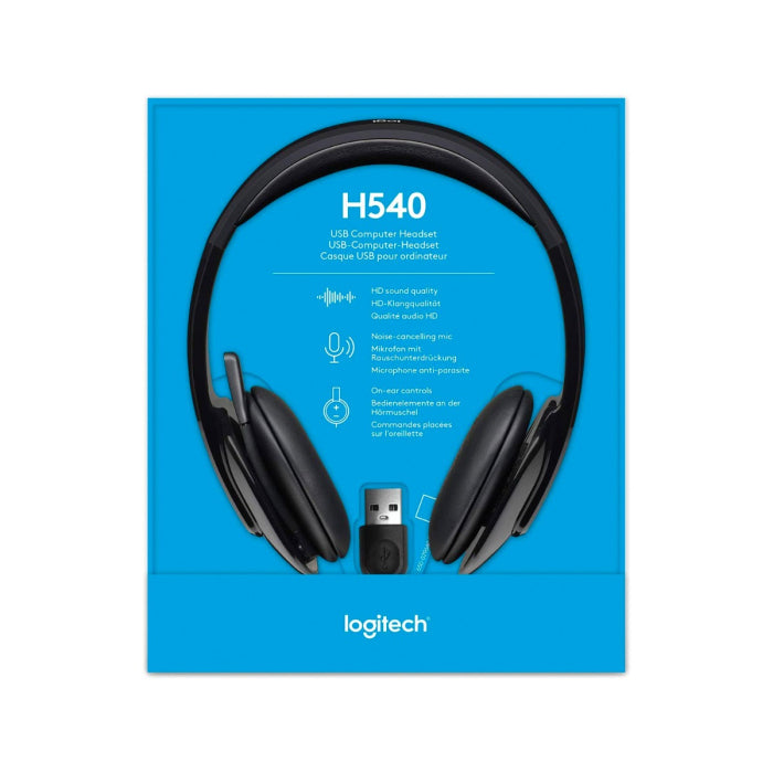 Logitech H540 USB Headset - Black