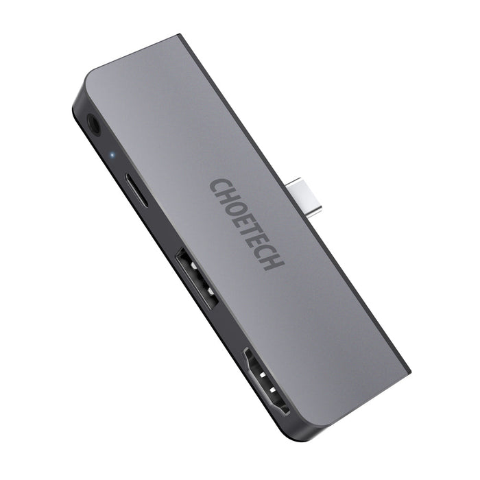 Choetech 4 in 1 USB C Dock For all usb C Devices - Grey