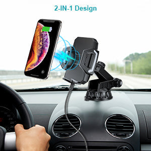 Choetech 10W Wireless Car Mount - Black