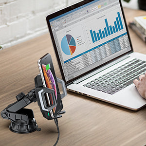Choetech 10W Wireless Car Mount - Black