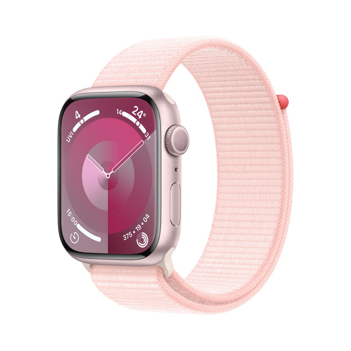 Watch Series 9 GPS 41mm Pink Aluminium Case with Light Pink Sport Loop