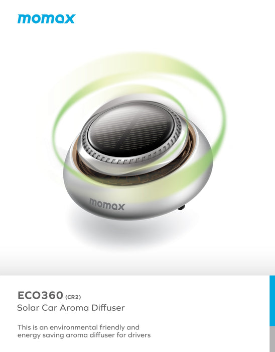 Eco360 Solar Car Aroma Diffuser CR2