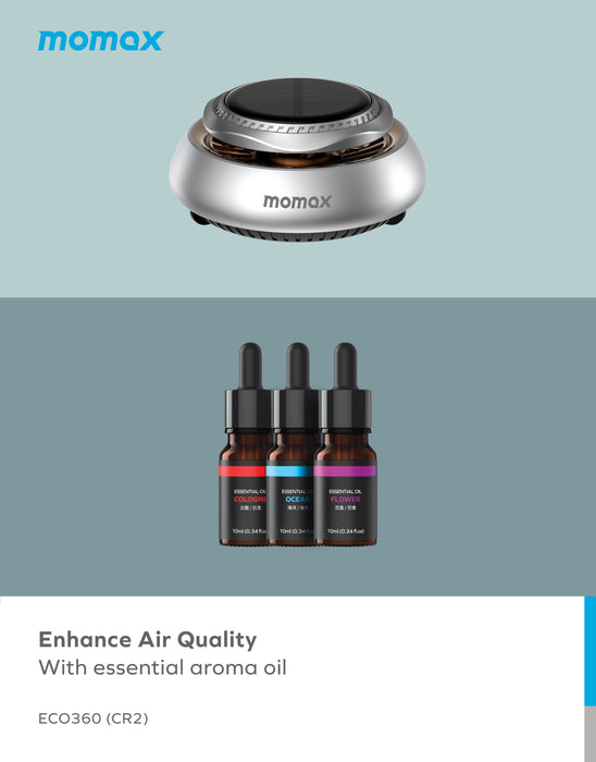 Eco360 Solar Car Aroma Diffuser CR2