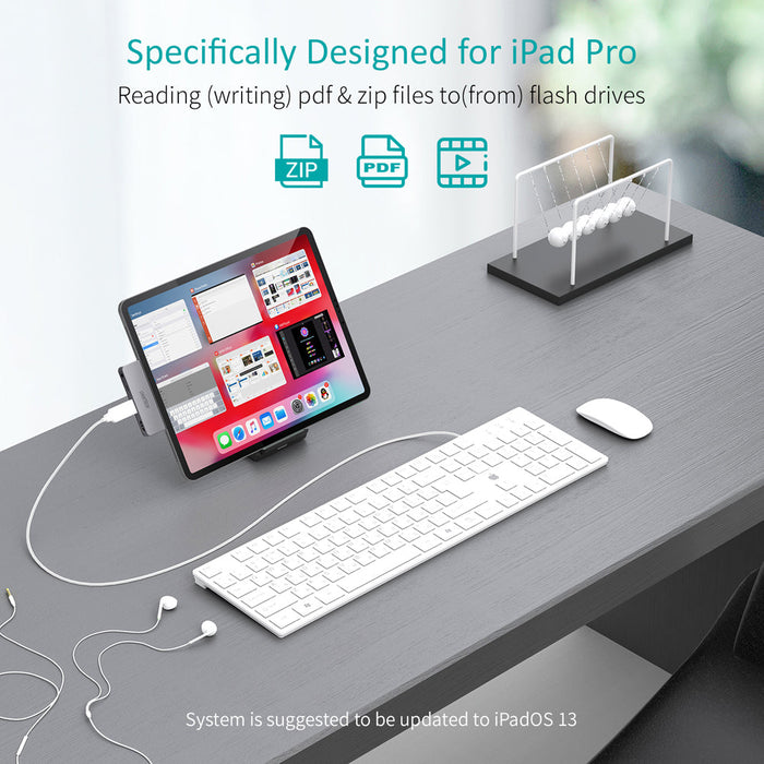 Choetech 4 in 1 USB C Dock For all usb C Devices - Grey