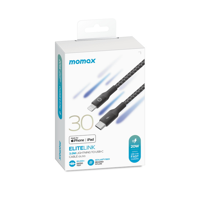 Elite Link Lightning to USB C Cable Extra Long Fast Charge (3m) DL50