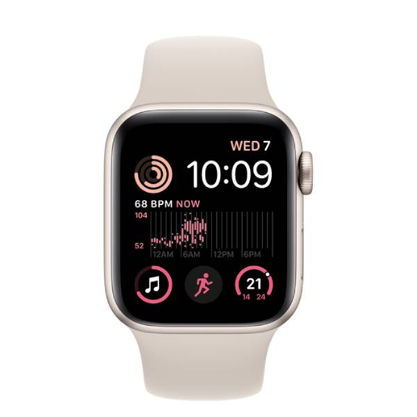 Watch SE GPS 44mm Starlight Aluminium Case with Starlight Sport Band
