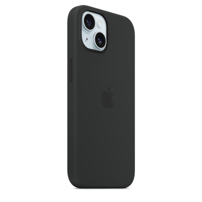 iPhone 15 Silicone Case with MagSafe Black
