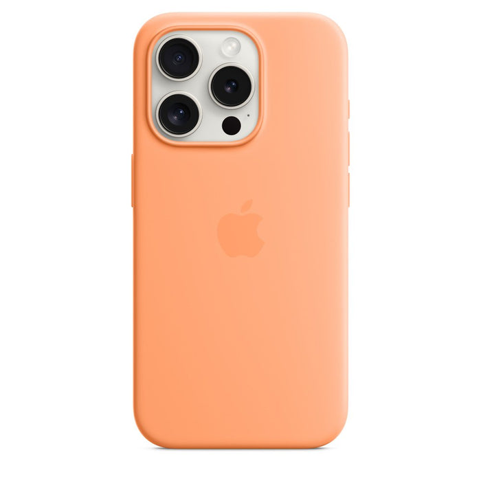 iPhone 15 Pro Silicone Case with MagSafe Orange Sorbet