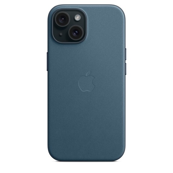 iPhone 15 FineWoven Case with MagSafe Pacific Blue