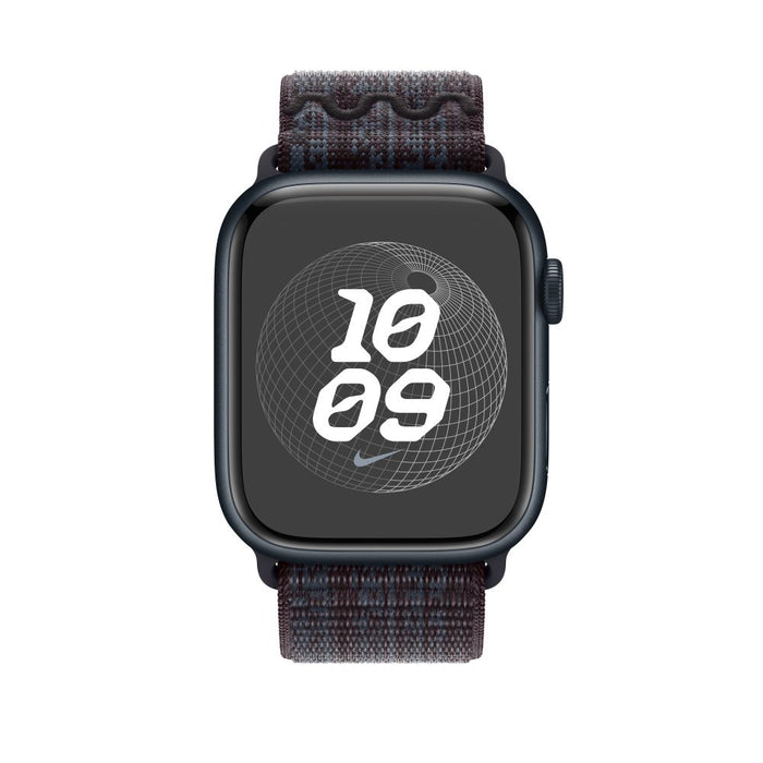 45mm Black/Blue Nike Sport Loop