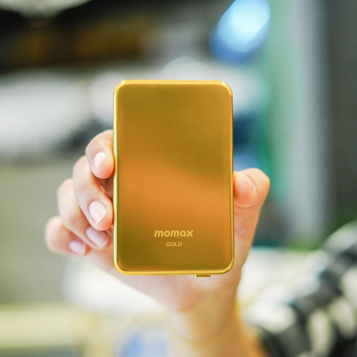 Momax Q.Mag Power 6 5000mAh Magnetic Wireless Battery Pack (Gold) IP106LCN1