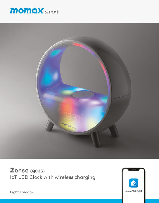 Zense IoT Ambient light with Wireless Charging (QC3) QC3SWWW