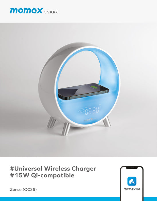 Zense IoT Ambient light with Wireless Charging (QC3) QC3SWWW