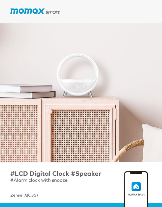 Zense IoT Ambient light with Wireless Charging (QC3) QC3SWWW