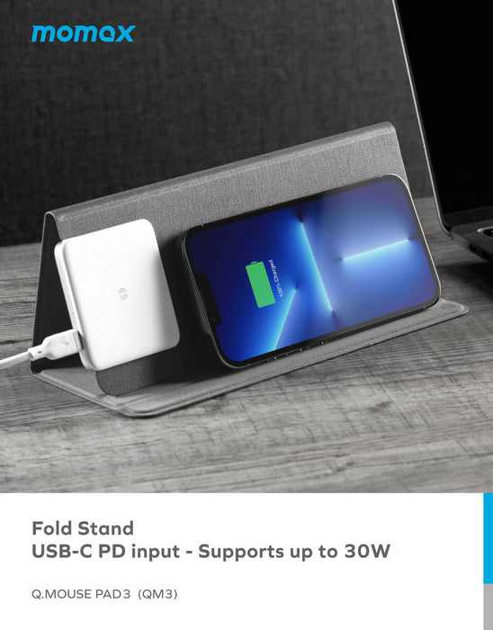 Q.Mouse Pad 3 Dual wireless charging mouse pad (QM3) QM3E