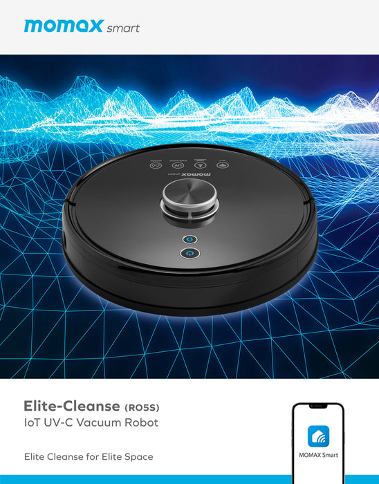 Elite Cleanse IoT UV-C Vacuum Robot (RO5S) RO5SUKD