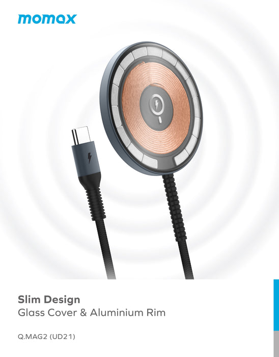 Q.Mag MagSafe Transparent Magnetic Wireless Charger UD21