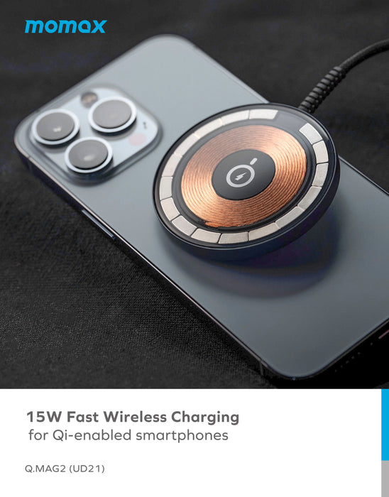 Q.Mag MagSafe Transparent Magnetic Wireless Charger UD21