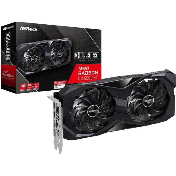 ASRock AMD Radeon - RX 6600 XT Challenger D 8GB OC - Graphics Card
