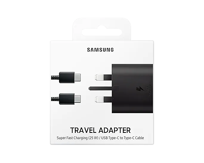 Travel Adapter (25 W) with cable Type C To Type C