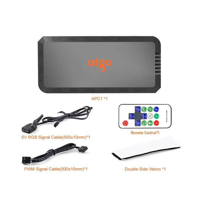 Aigo DarkFlash APC1 6 ARGB & 6 PWM Single Output Ports Controller