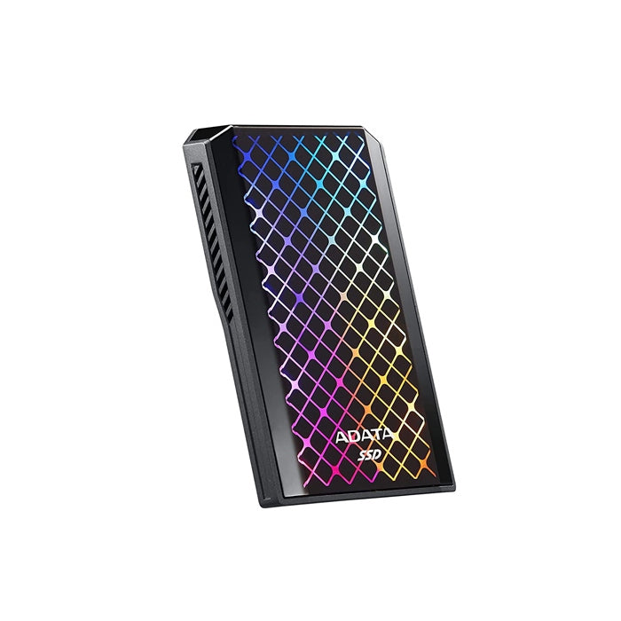 ADATA SE900G RGB 512GB USB-C 3.2/USB A Gaming & Personal External SSD For PC,Mac,PS5 & Xbox Series