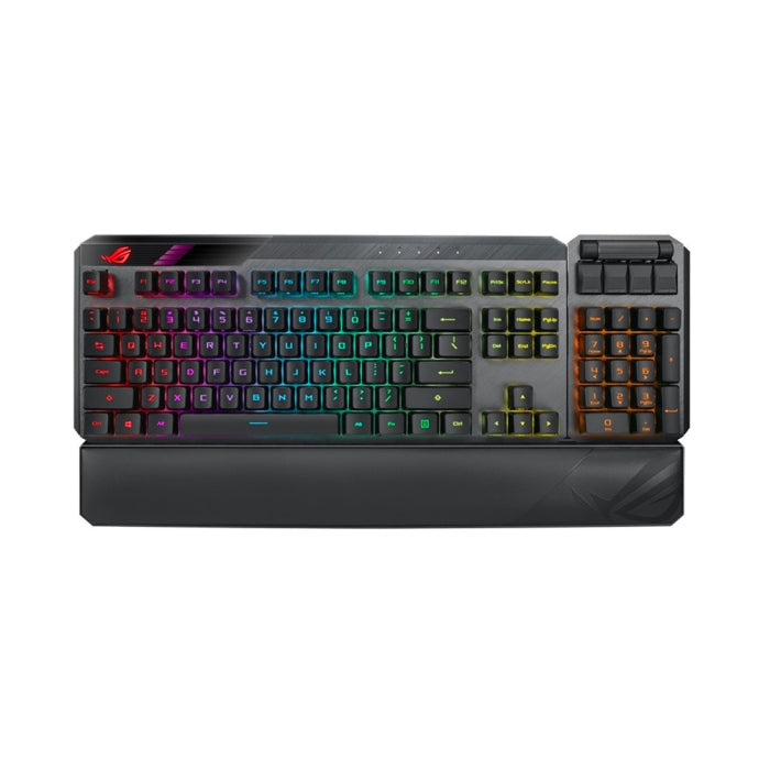 Asus Rog Strix Claymore II Wireless/Wired Mechanical TKL Gaming Keyboard ROG RX Red Switch (Arabic)