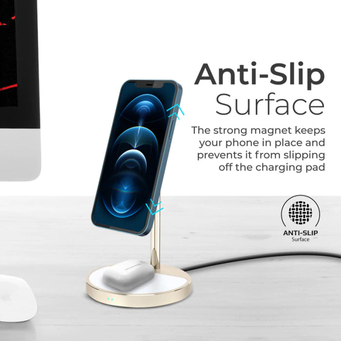 Promate 40W High Output Wireless Charging Station - Gold