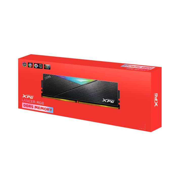 XPG LANCER 32GB (2x16GB) DDR5 5200MHz RGB Desktop Memory - Black