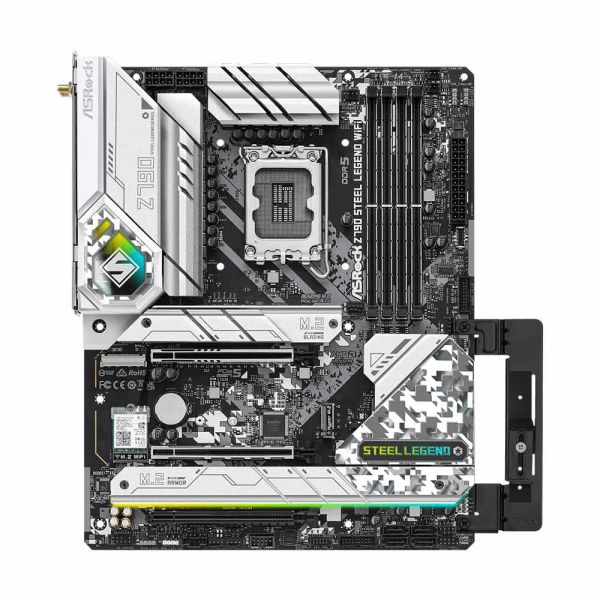ASRock Z790 Steel Legend WiFi LGA 1700 Intel Z790 SATA 6Gb/s DDR5 ATX Intel Motherboard