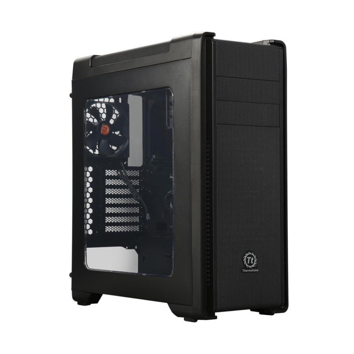 Thermaltake Versa C21 RGB Mid Tower Tempered Glass Side Panel Case - Black