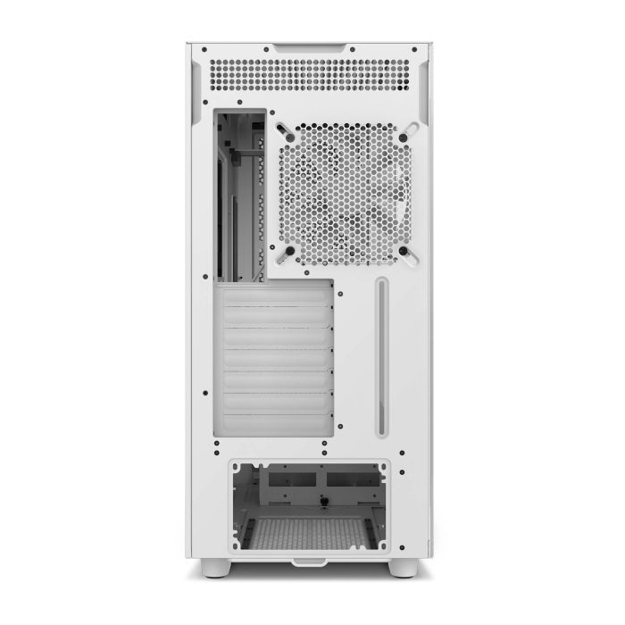 NZXT H7 Flow ATX Mid Tower SGCC Steel Tempered Glass Side Panel Case with 4 Fans - White