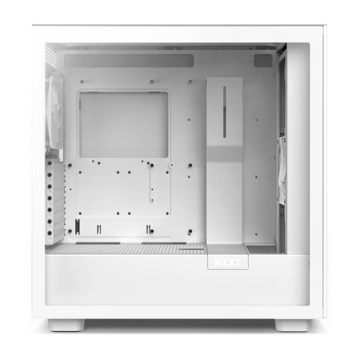 NZXT H7 Flow ATX Mid Tower SGCC Steel Tempered Glass Side Panel Case with 4 Fans - White