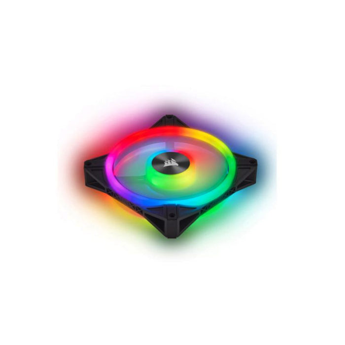 Corsair iCUE QL140 RGB Performance Dual Fan Kit with Lighting Node Core - Black