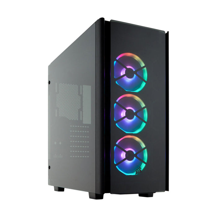 Corsair Obsidian Series 500D RGB SE Mid Tower Case Premium Tempered Glass and Aluminum LL120 Fans -Black