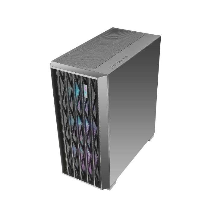 Azza Legionaire ATX Mid Tower Metal Mesh Side Panel Gaming Case With 4 ARGB & PWM Fans - Black