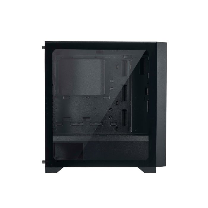 Azza Octane ATX Mid-Tower Tempered Glass Side Panel Case With 3 ARGB Fans - Black