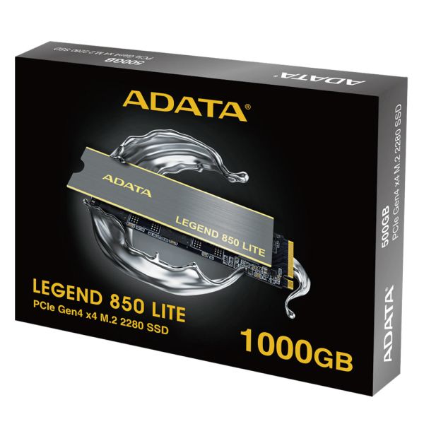 ADATA Legend 850 Llit 1TB PCIe Gen4 x4 M.2 2280 SSD - Work With PS5