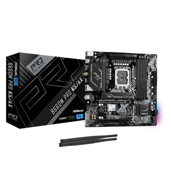 ASRock B660M Pro RS/ax Intel LGA1700 Motherboard