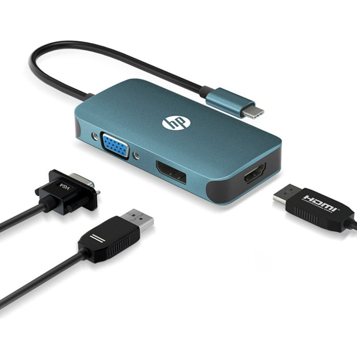 HP DHC-CT200 USB-C to VGA/HDMI/Displayport Adaptor