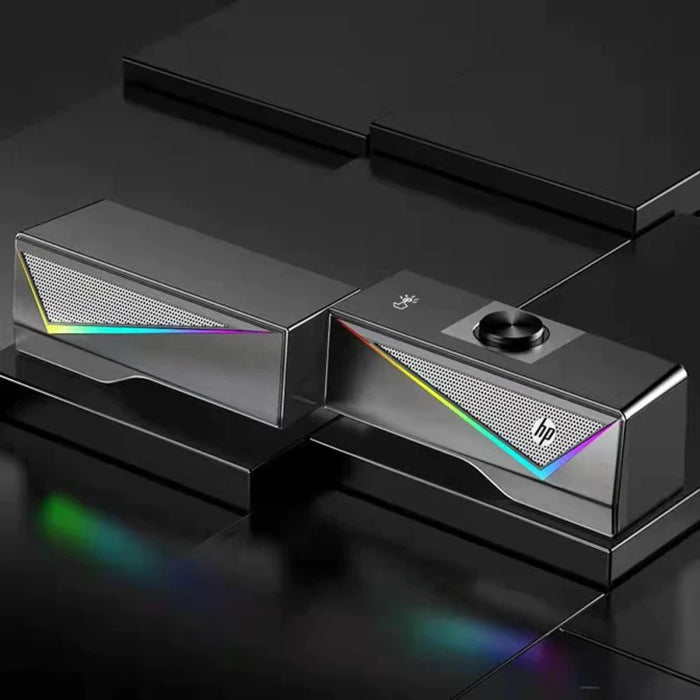 HP DHE-6005 Wired Multimedia Speaker With RGB Lighting