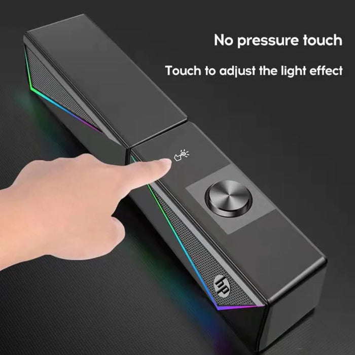 HP DHE-6005 Wired Multimedia Speaker With RGB Lighting