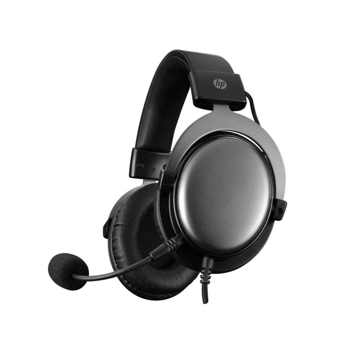 HP DHE-8005 Stereo Wired Gaming Headset with Detachable Microphone - Black