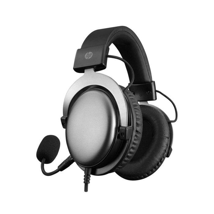 HP DHE-8005 Stereo Wired Gaming Headset with Detachable Microphone - Black