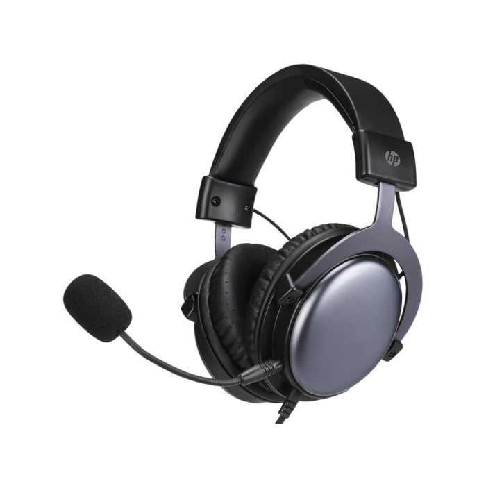 HP DHE-8005 Stereo Wired Gaming Headset with Detachable Microphone - Black