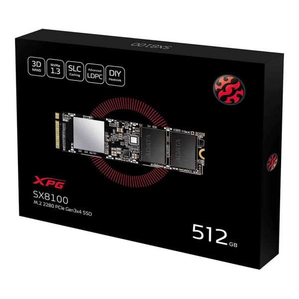 XPG SX8100 512GB SSD Internal Solid State Drive - Black